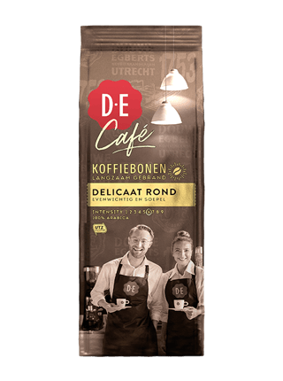 de koffiebonen decafe delicaat rond