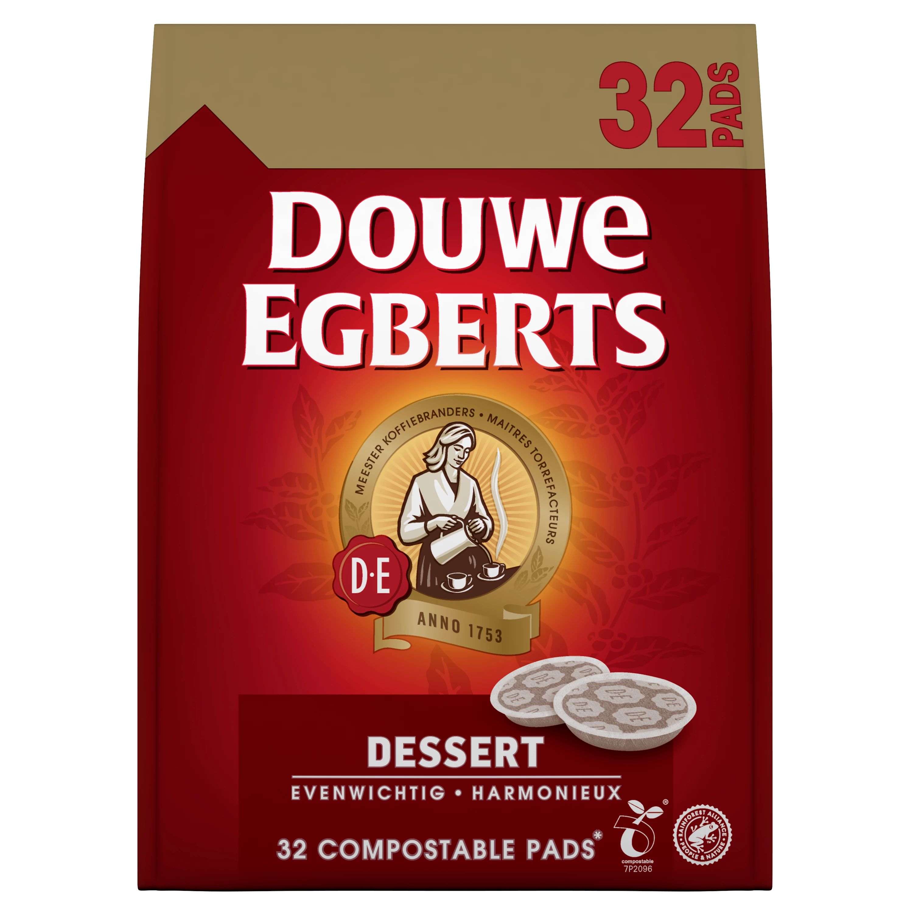 Dosettes Douwe Egberts Senseo Mild Roast 36 pièces