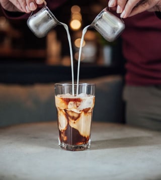 light ice coffee recept